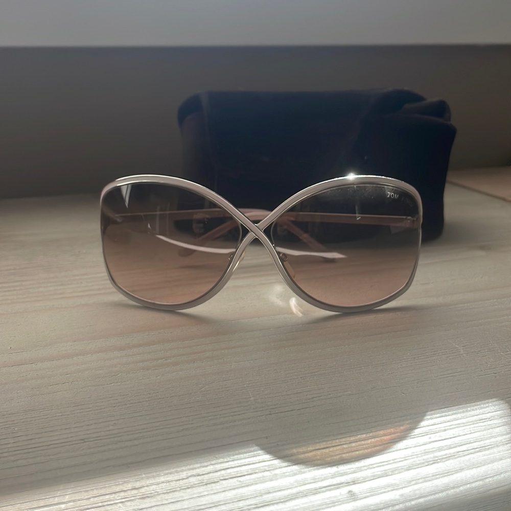 Tom Ford Miranda white sunglasses